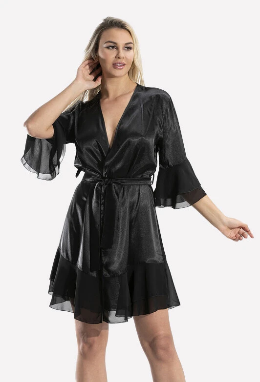 Saten Kimono Sabahlık - NBB 3100 - Görsel 5