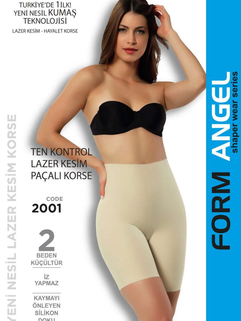 Toptan Lazer Kesim Paçalı Korse - Form Angel 2001 | Uygun Fiyatli Lazer Kesim Paçalı Korse - Form Angel 2001 - Toptan Ic Giyim Pazari