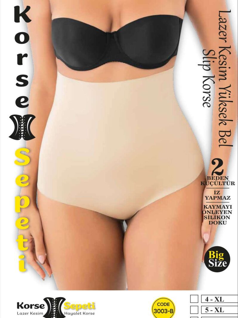 Toptan Korse Sepeti Battal Boy Lazer Kesim Yüksek Bel Slip Korse - Form Angel 3003-B | Uygun Fiyatli Korse Sepeti Battal Boy Lazer Kesim Yüksek Bel Slip Korse - Form Angel 3003-B - Toptan Ic Giyim Pazari