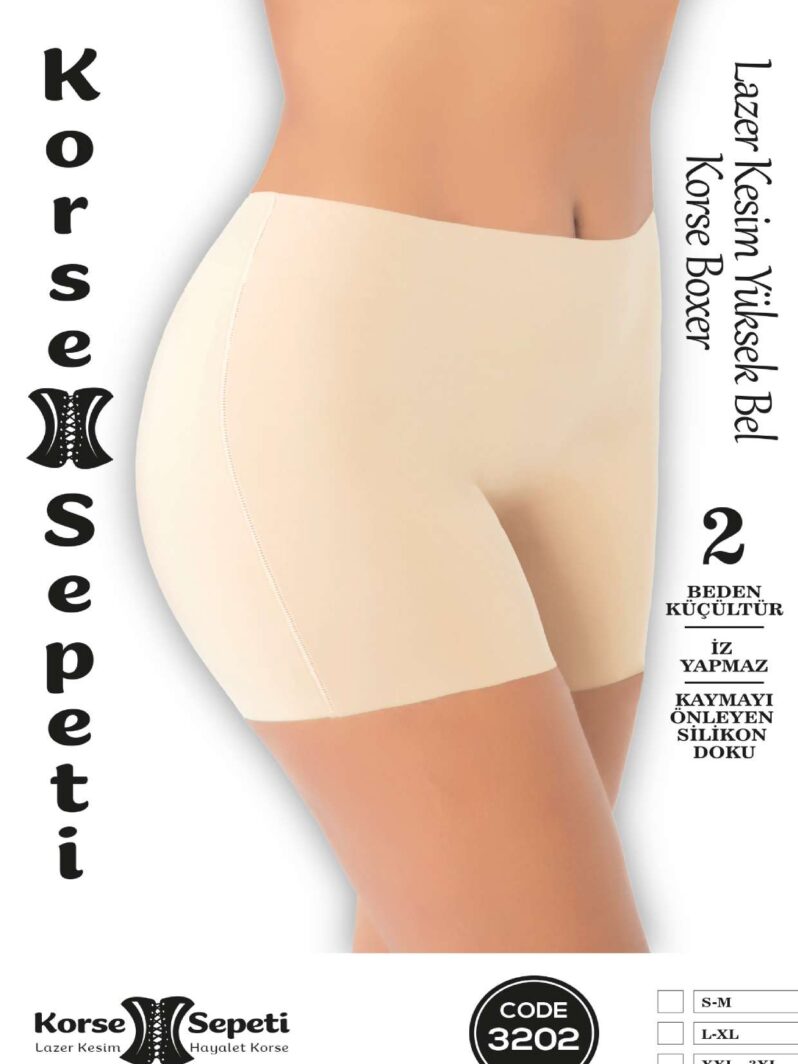 Toptan Korse Sepeti Lazer Kesim Korse Boxer - Form Angel 3202 | Uygun Fiyatli Korse Sepeti Lazer Kesim Korse Boxer - Form Angel 3202 - Toptan Ic Giyim Pazari