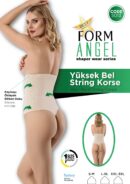 Toptan Yüksek Bel String Korse - Form Angel 5013 | Uygun Fiyatli Yüksek Bel String Korse - Form Angel 5013 - Toptan Ic Giyim Pazari