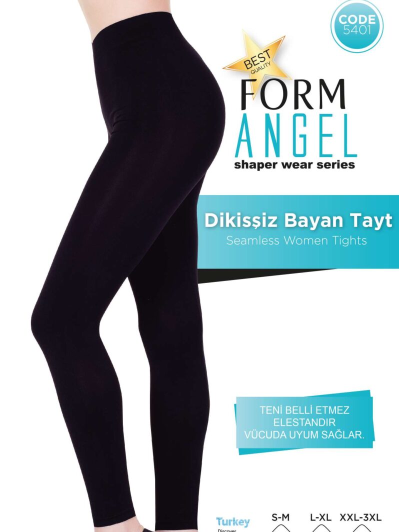 Toptan Dikişsiz Toparlayıcı Tayt - Form Angel 5401 | Uygun Fiyatli Dikişsiz Toparlayıcı Tayt - Form Angel 5401 - Toptan Ic Giyim Pazari