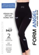 Toptan Yüksek Bel Çift Kat Korse Tayt - Form Angel 5427 | Uygun Fiyatli Yüksek Bel Çift Kat Korse Tayt - Form Angel 5427 - Toptan Ic Giyim Pazari