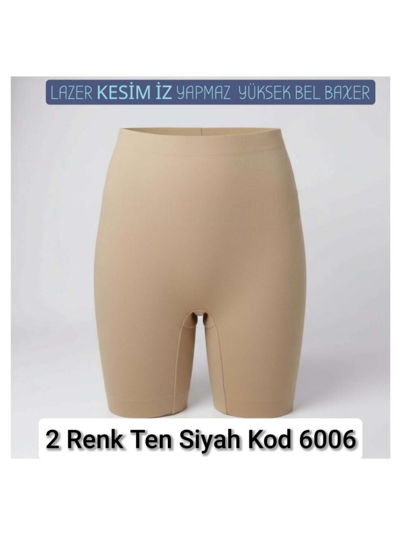 Toptan Lazer Kesim Yüksek Bel Boxer Şort - Form Angel 6006 | Uygun Fiyatli Lazer Kesim Yüksek Bel Boxer Şort - Form Angel 6006 - Toptan Ic Giyim Pazari