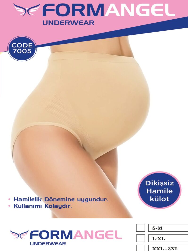 Toptan Dikişsiz Hamile Külot - Form Angel 7005 | Uygun Fiyatli Dikişsiz Hamile Külot - Form Angel 7005 - Toptan Ic Giyim Pazari