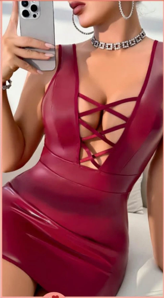 Lace-up Mini Elbise