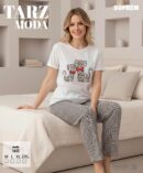 Toptan Tarz Moda Süprem Pijama Takımı - Leopar Fiyonklu (Kod 1655) | Uygun Fiyatli Tarz Moda Süprem Pijama Takımı - Leopar Fiyonklu (Kod 1655) - Toptan Ic Giyim Pazari