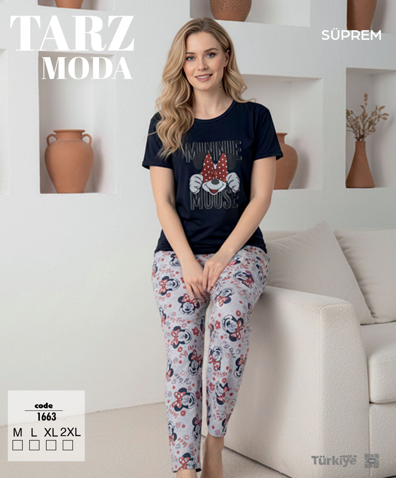 Toptan Tarz Moda Süprem Pijama Takımı - Lacivert Çiçek Desenli (Kod 1663) | Uygun Fiyatli Tarz Moda Süprem Pijama Takımı - Lacivert Çiçek Desenli (Kod 1663) - Toptan Ic Giyim Pazari